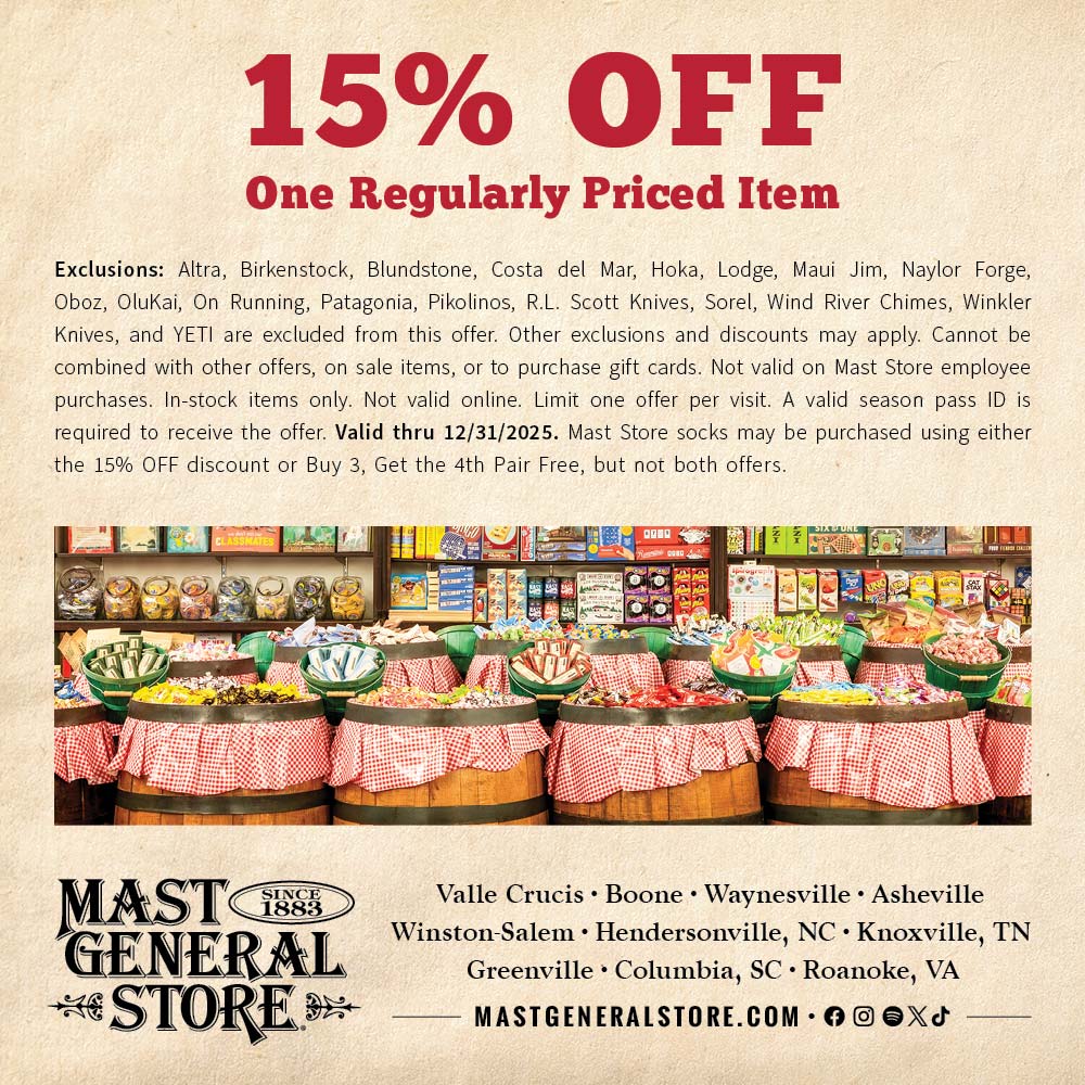 Mast General Store - click to view offer